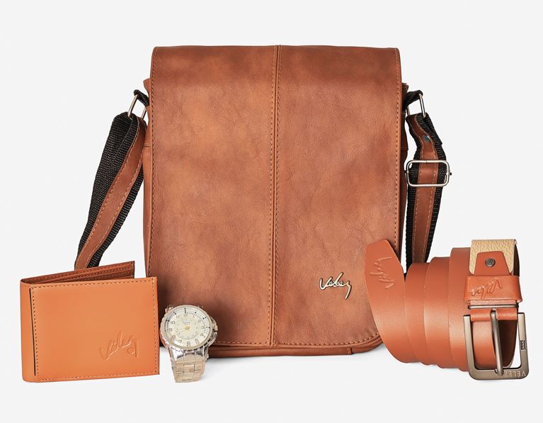 Kit Hombre Exitoso - Carriel 27 cm RELOJ Correa Billetera