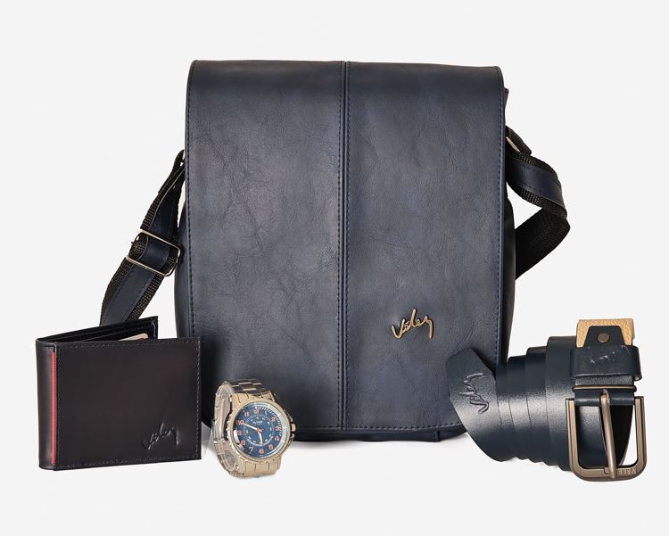 Kit Hombre Exitoso - Carriel 27 cm RELOJ Correa Billetera