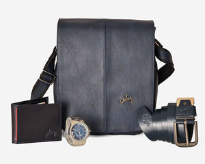 Kit Hombre Exitoso - Carriel 27 cm RELOJ Correa Billetera