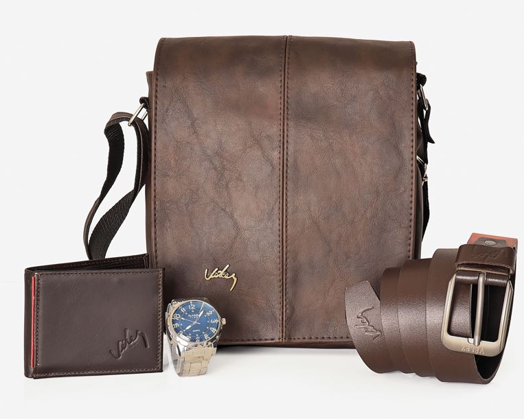 Kit Hombre Exitoso - Carriel 27 cm RELOJ Correa Billetera