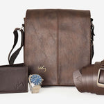 Kit Hombre Exitoso - Carriel 27 cm RELOJ Correa Billetera