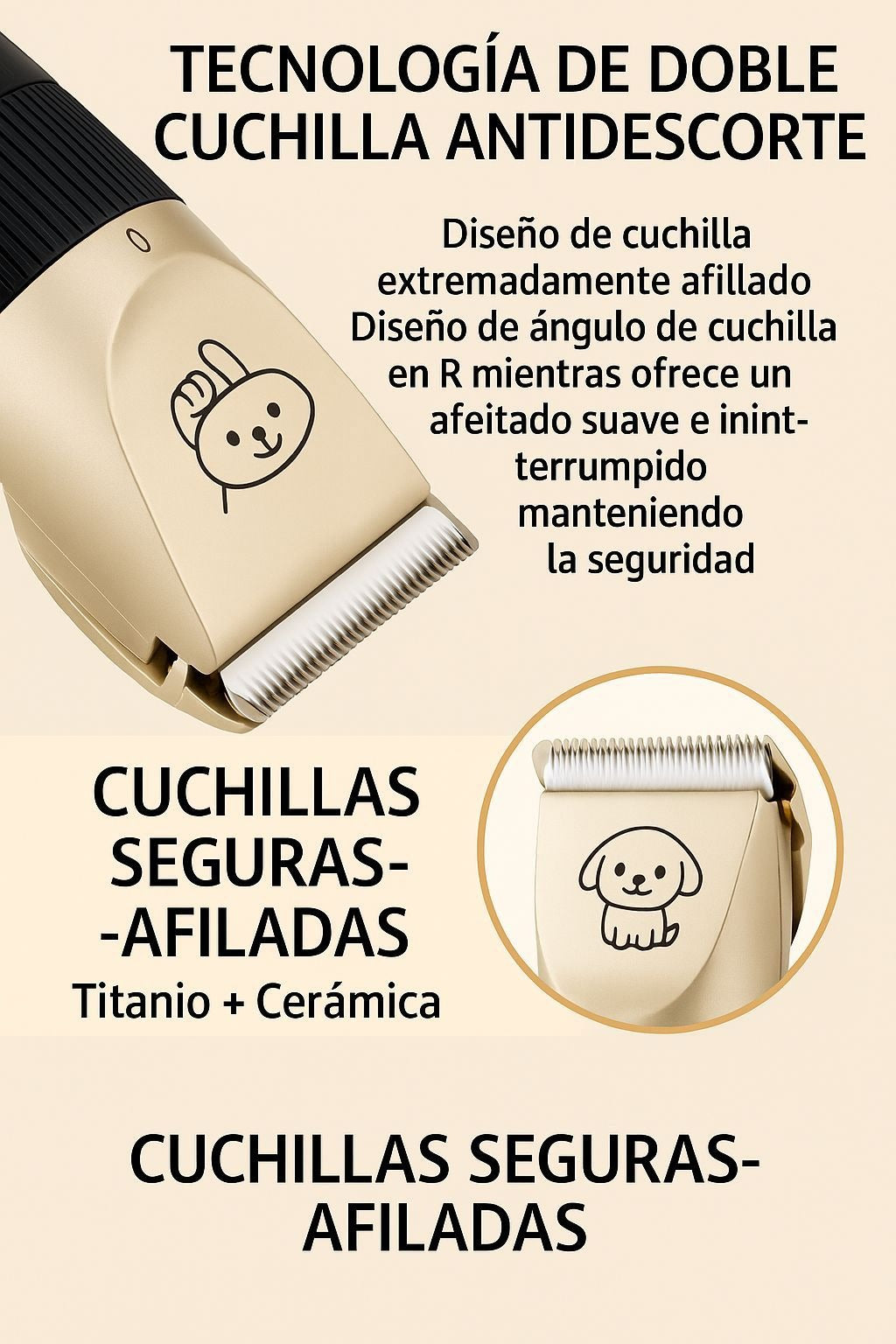MimoPet™ - Kit Maquina Cortadora de Pelo para Mascotas